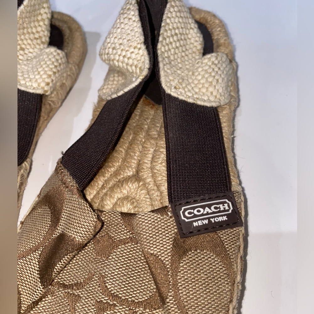 Coach Brown Espadrille Flats - Picture 2 of 7